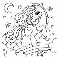 Image result for A4 Unicorn Colouring Sheet