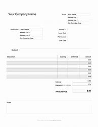 Image result for Blank Tax Invoice