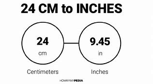 Image result for How Many Inches Is 24 Cm
