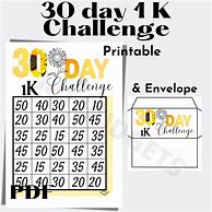 Image result for 1000 in 30 Days Printable