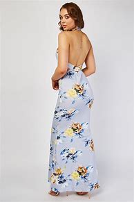 Image result for Floral Halter Maxi Dress