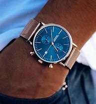 Image result for Rose Gold Watches for Men with a Mesh Band