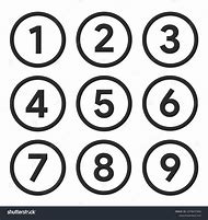 Image result for Number in Round Circle