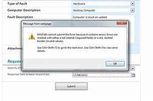 Image result for InfoPath Error