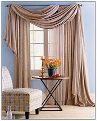 Image result for Different Ways to Hang Curtain Panels