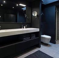 Image result for All-Black Bathroom
