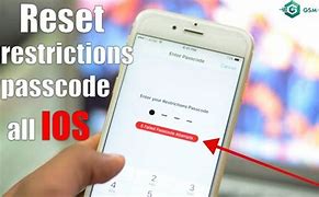 Image result for Restrictions Passcode iPhone 6