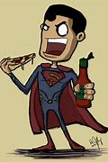 Image result for Superman Pizza