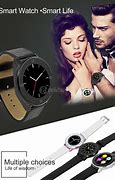 Image result for Smartwatch Rose Gold Face Gray Band Android