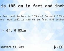 Image result for 185 Cm to Inches