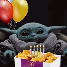 Image result for Star Wars Baby Yoda Happy Birthday