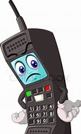 Image result for Old School Cell Phone Cartoon