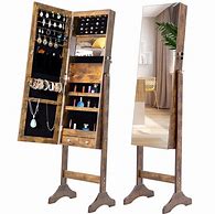 Image result for Stand Up Mirror Jewelry Armoire