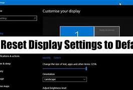 Image result for Reset Display