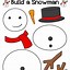 Image result for Build a Snowman Worksheet
