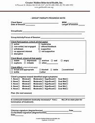 Image result for Therapy Session Notes Template