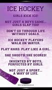 Image result for Girls Ice Hockey Quotes