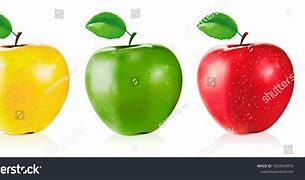 Image result for Red Apple Yellow Apple Green Apple Art 10X3