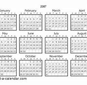 Image result for 2087 Calendar