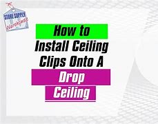 Image result for Drop Ceiling Wind Clips