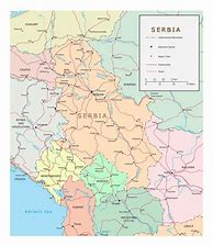 Image result for Detailed Serbia Map