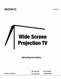 Image result for Sony KP-46WT510
