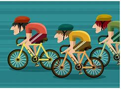 Image result for Bicycle Race Cartoon