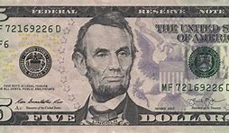 Image result for 5 Dollar Note