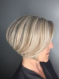 Image result for Grey Hair Blonde Highlights