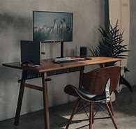 Image result for Black Desk Setup