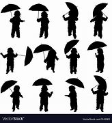 Image result for Boy with Umbrella Silhouette