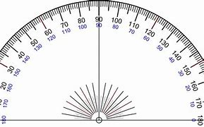 Image result for Printable Protractor with Degree