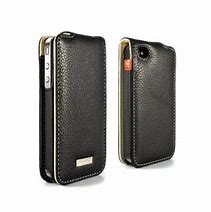 Image result for Leather iPhone 4 Case Black