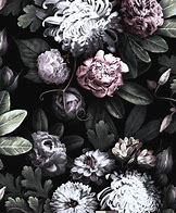 Image result for Black and Grey Floral Wallpaper