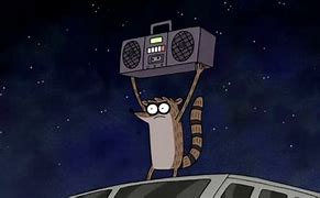 Image result for Rigby Outside Boombox