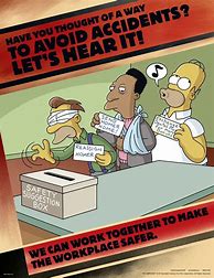 Image result for Funny Simpsons Safety Posters