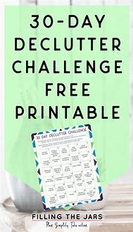 Image result for Free Printable Declutter Challenge