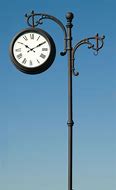 Image result for Outdoor Pedestal Clock