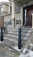 Image result for Porch Wrought Iron Stair Railing
