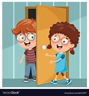 Image result for Kid Opening Door Cartoon