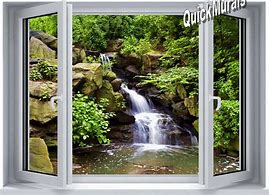 Image result for Realistic Window Wall Murals