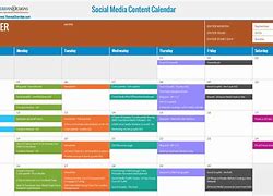 Image result for Social Media Content Calendar Ideas