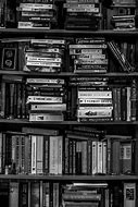 Image result for Black and White Framed Pictures On Bookshelf