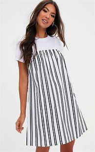 Image result for Striped T Dress