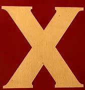 Image result for Gold Gilded Letter X