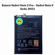 Image result for Baterai Redmi Note 9