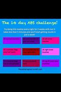 Image result for Printable AB Challenge for Beginners