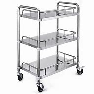 Image result for Stailess Steel Medical Cart