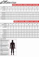 Image result for Alpinestars Pants Size Chart