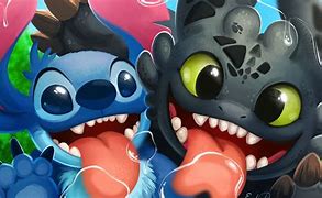 Image result for Stitch and Toothless Meet